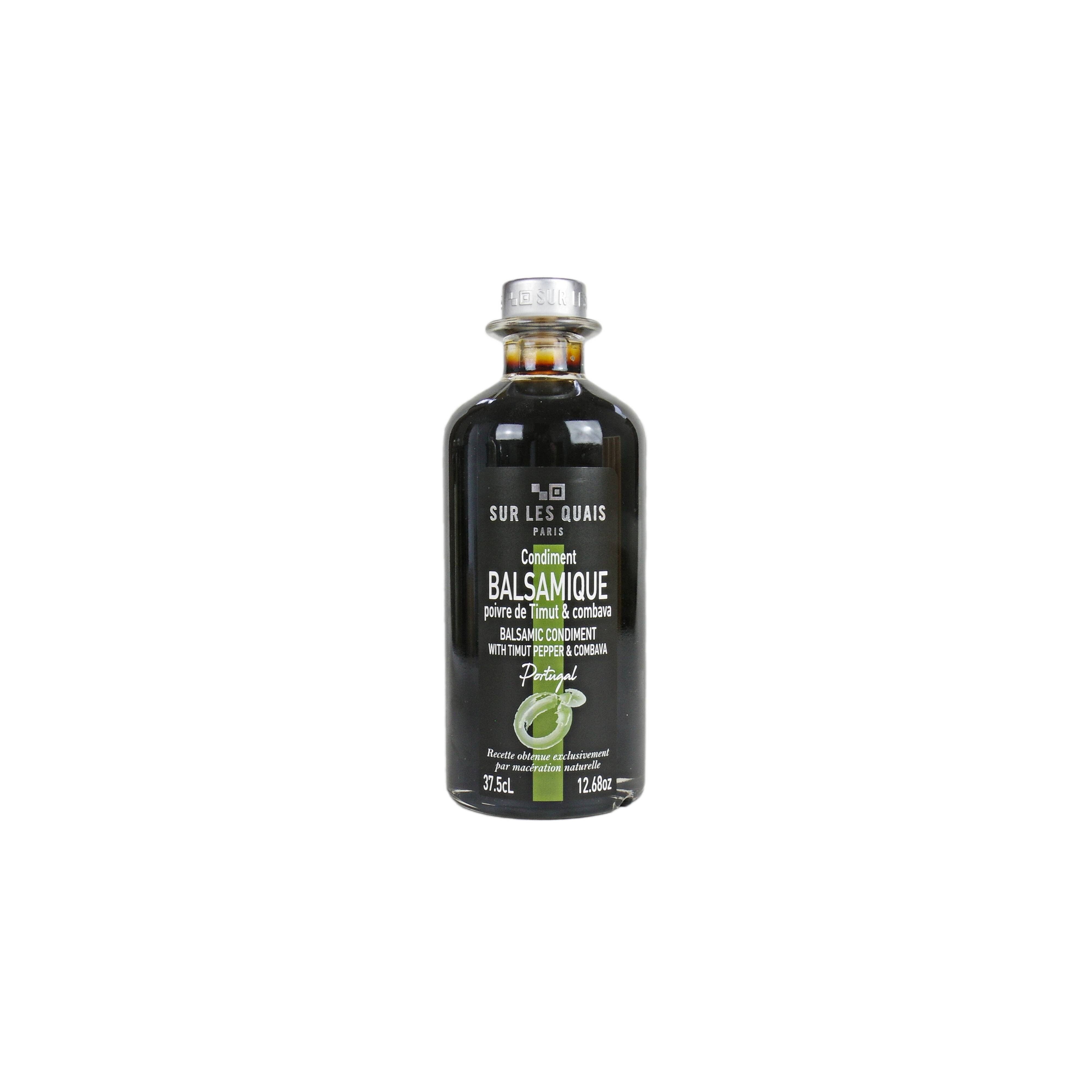 Sur les Quais - Wholesale Vinegar - Balsamic condiment flavored with Timut pepper 375 cl0