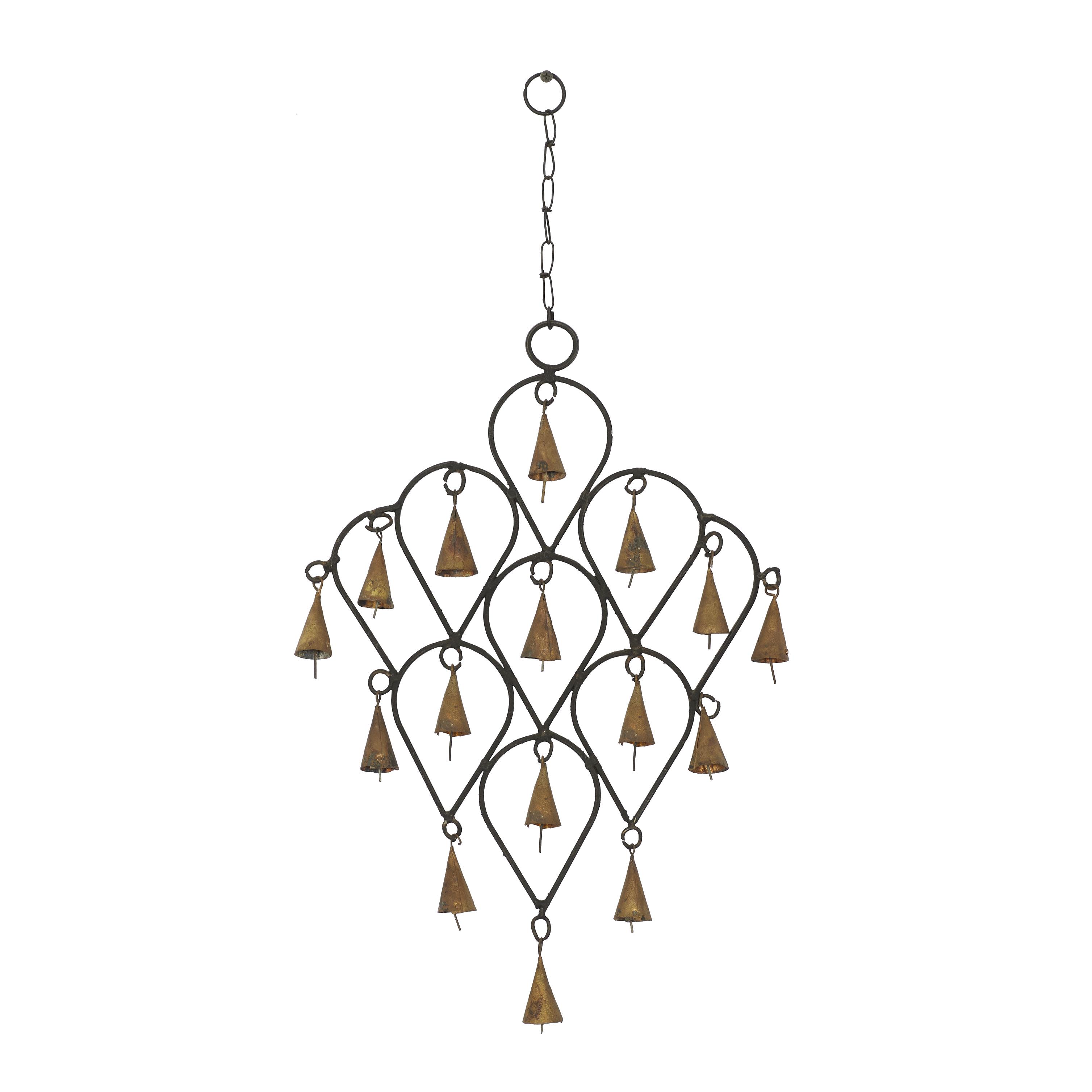 Import Corner – wholesale Wind chime – A-26415: METAL WIND CHIME 12"W, 18"H1