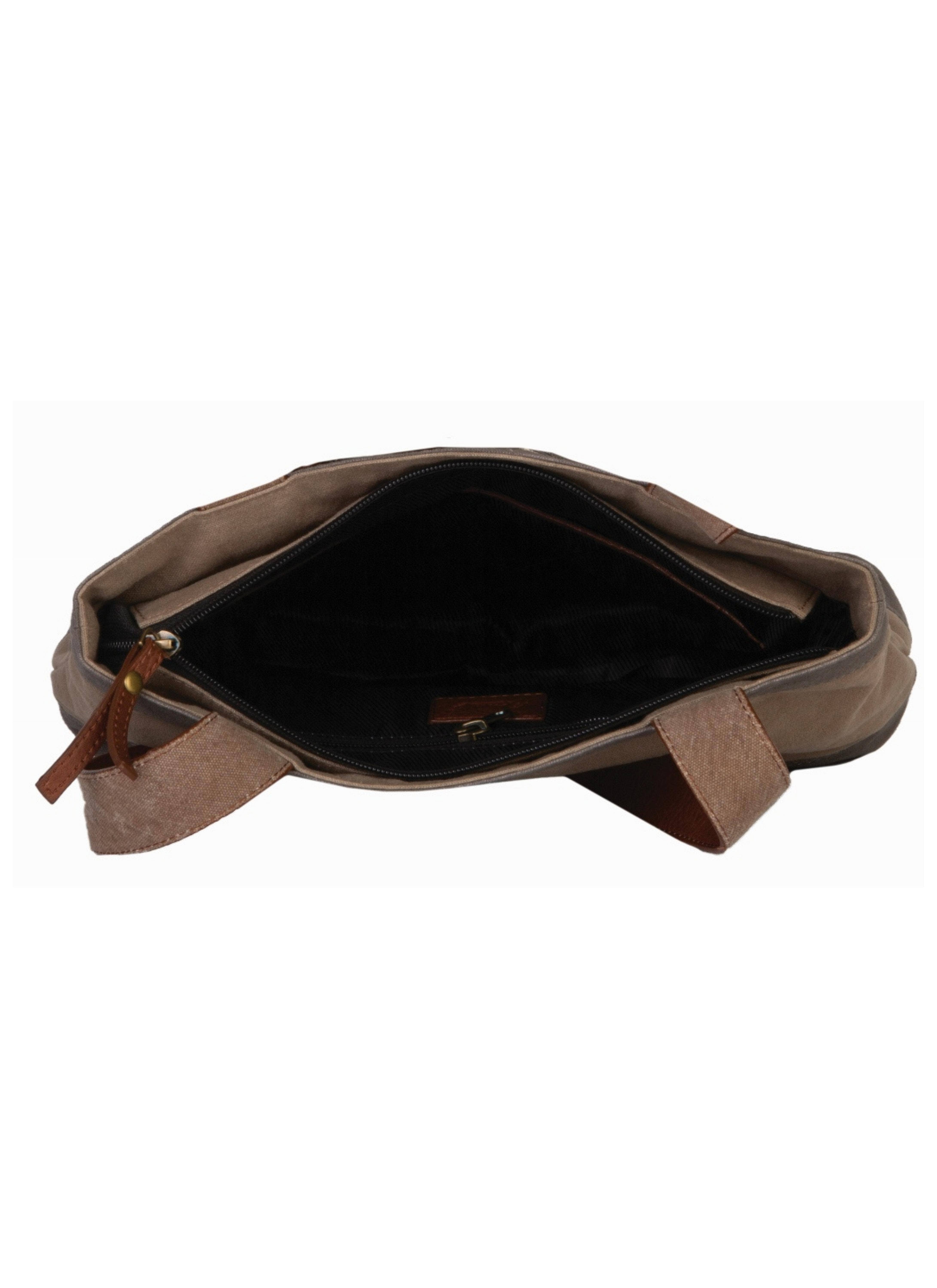 Mona B. – Engroshandel Skuldertaske – til kvinder – Rowen Oakley gencyklet lærredskollektion, MD-59014