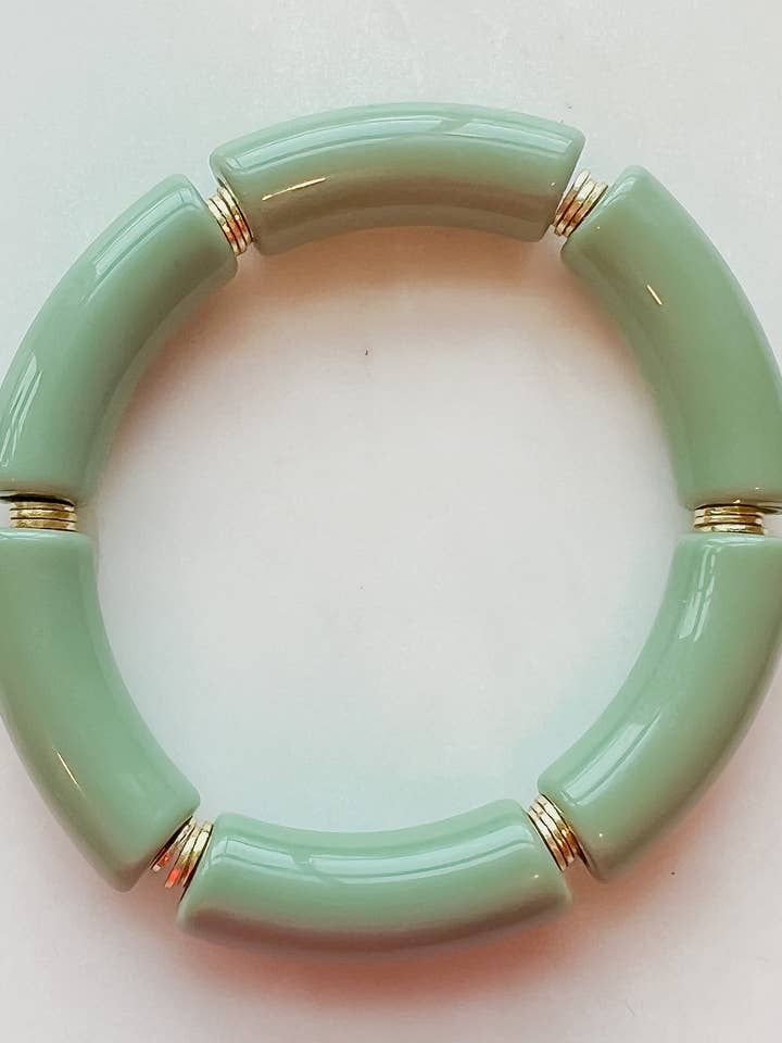 Pulsera de cuentas verdes (12 mm) para venta al por mayor de Taylor Toms Designs