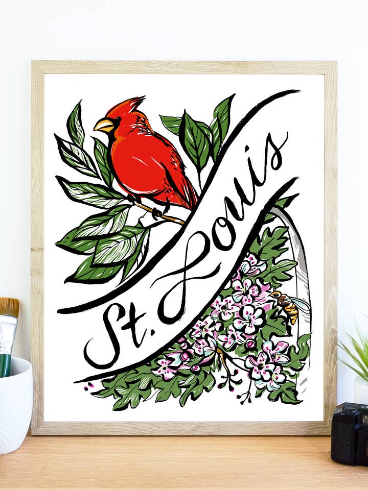 The Gateway to the West Art Print | St. Louis, MO for wholesale by Flourish Creative