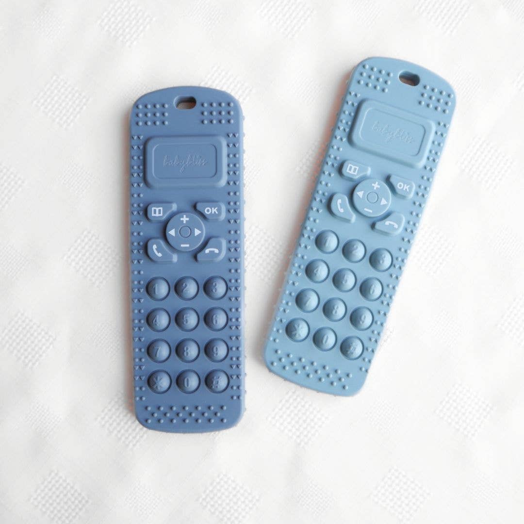 Arctic Blue Sensory Popper Teether Phone for wholesale on Faire4