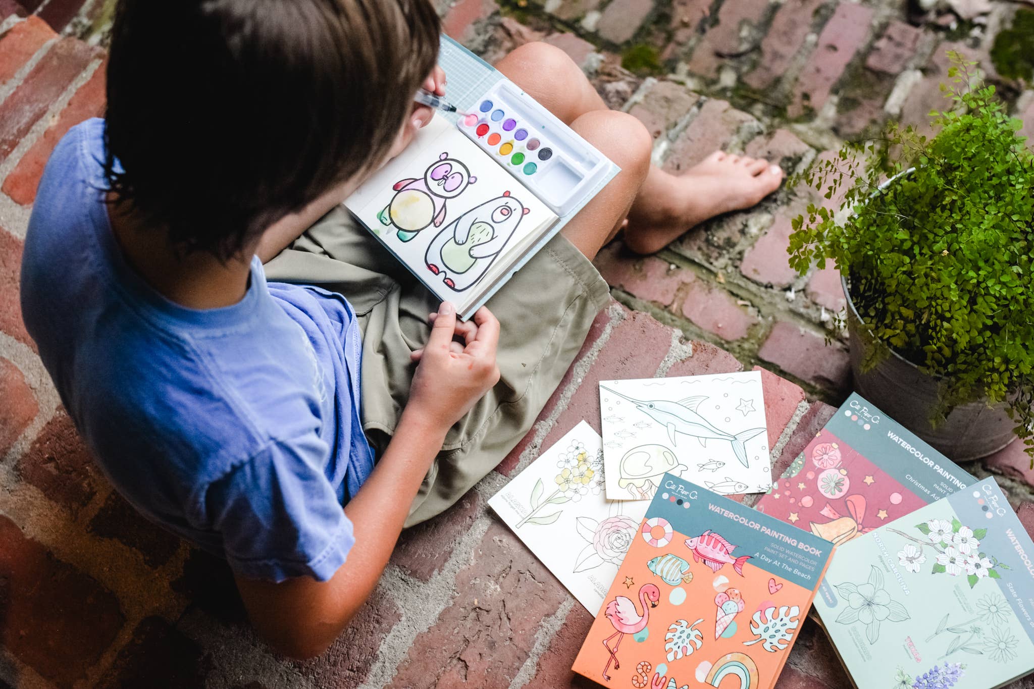 Cate Paper Co. – Aquarela por atacado – Livro de Aquarela e Conjunto de Tintas - Calendário do Advento6