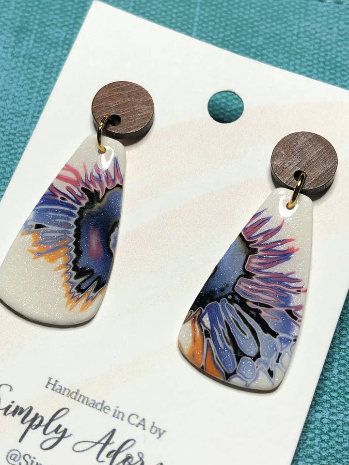 Lerörhängen Boho Chic Sommar Blommig Blommor för wholesale av Simply Adorning