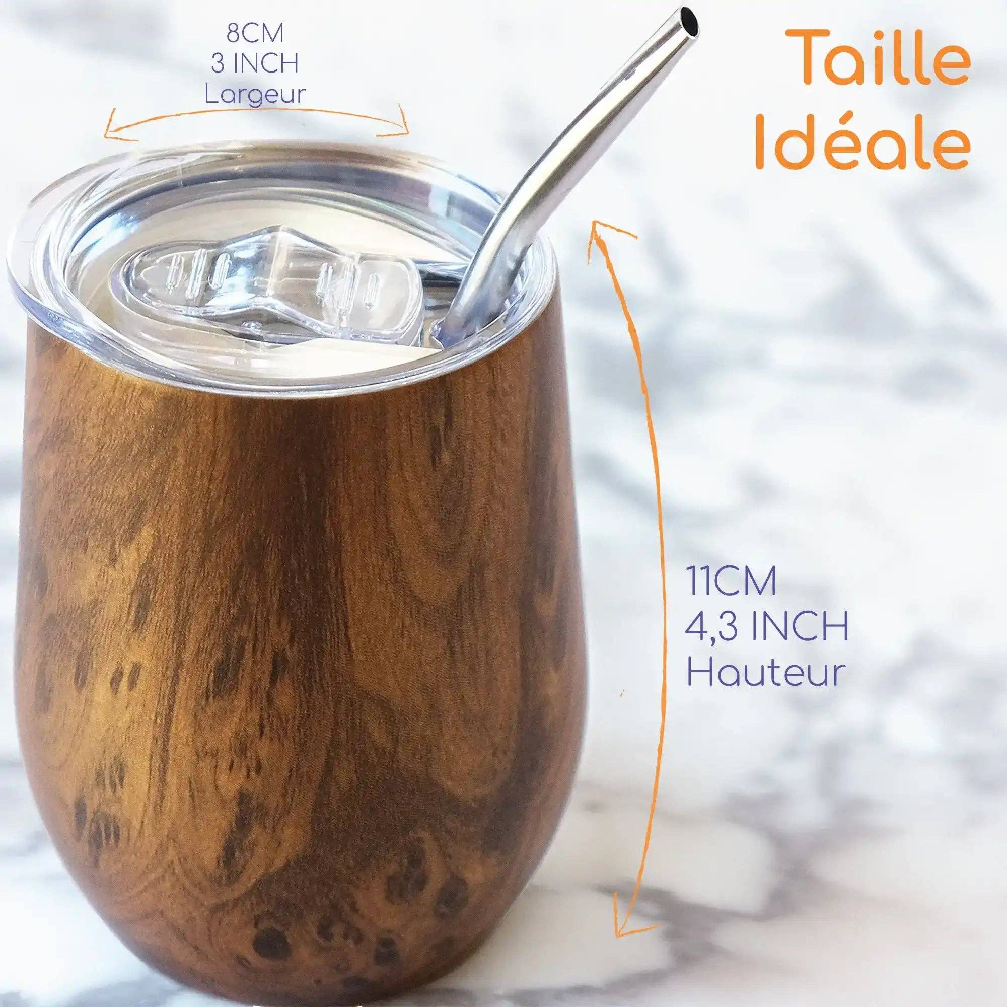 Veegreen - Wholesale Insulated Mug/Tumbler - Calabash mate thermos & its bombilla4