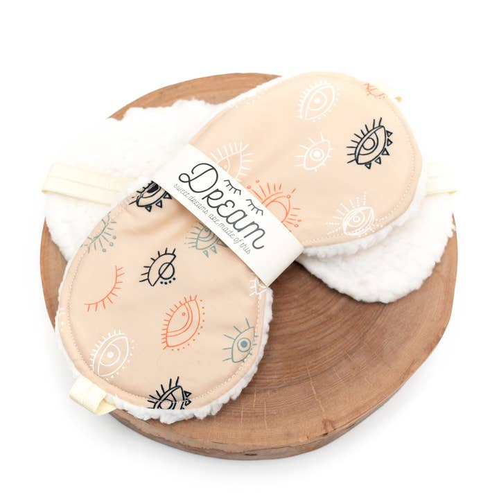Sleep Masks Eyes Wide Open Sweet Dreams Sleep Masks for wholesale by Little Man