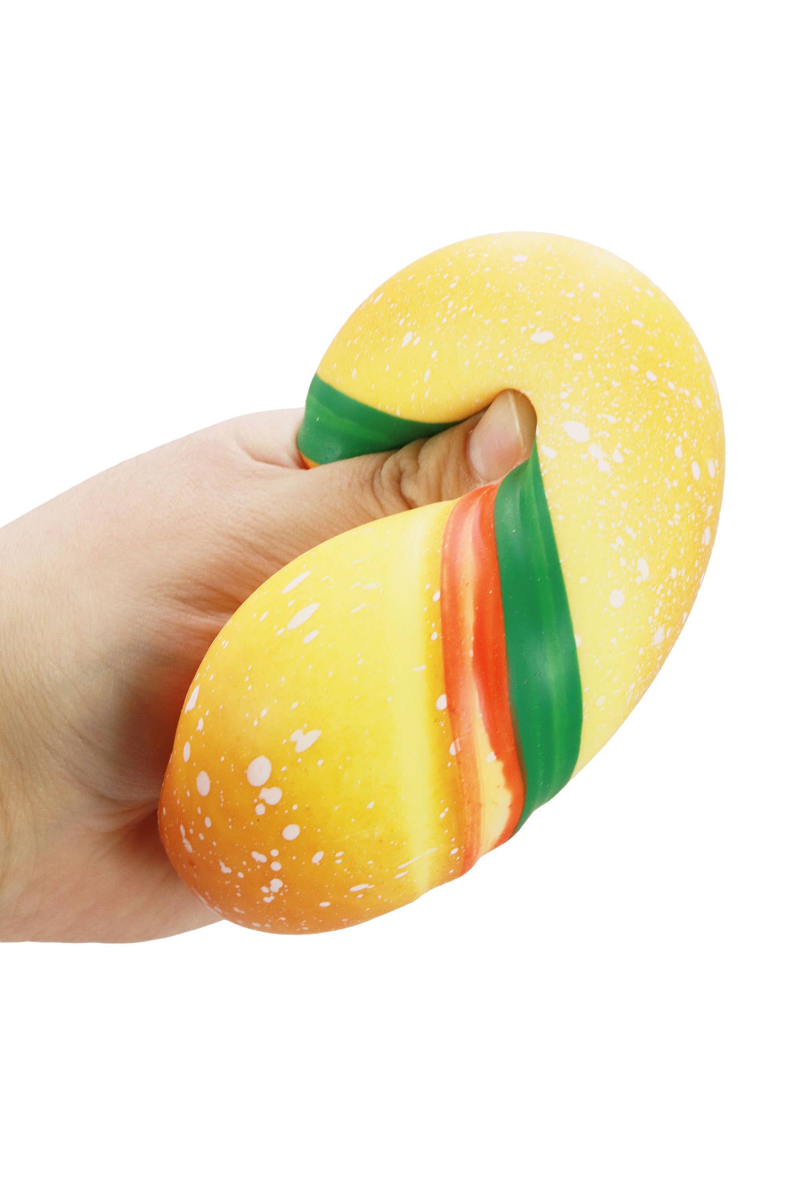 AS SHOWN Realistic Hamburger Fluffy Slime Filled Squishy for wholesale on Faire5