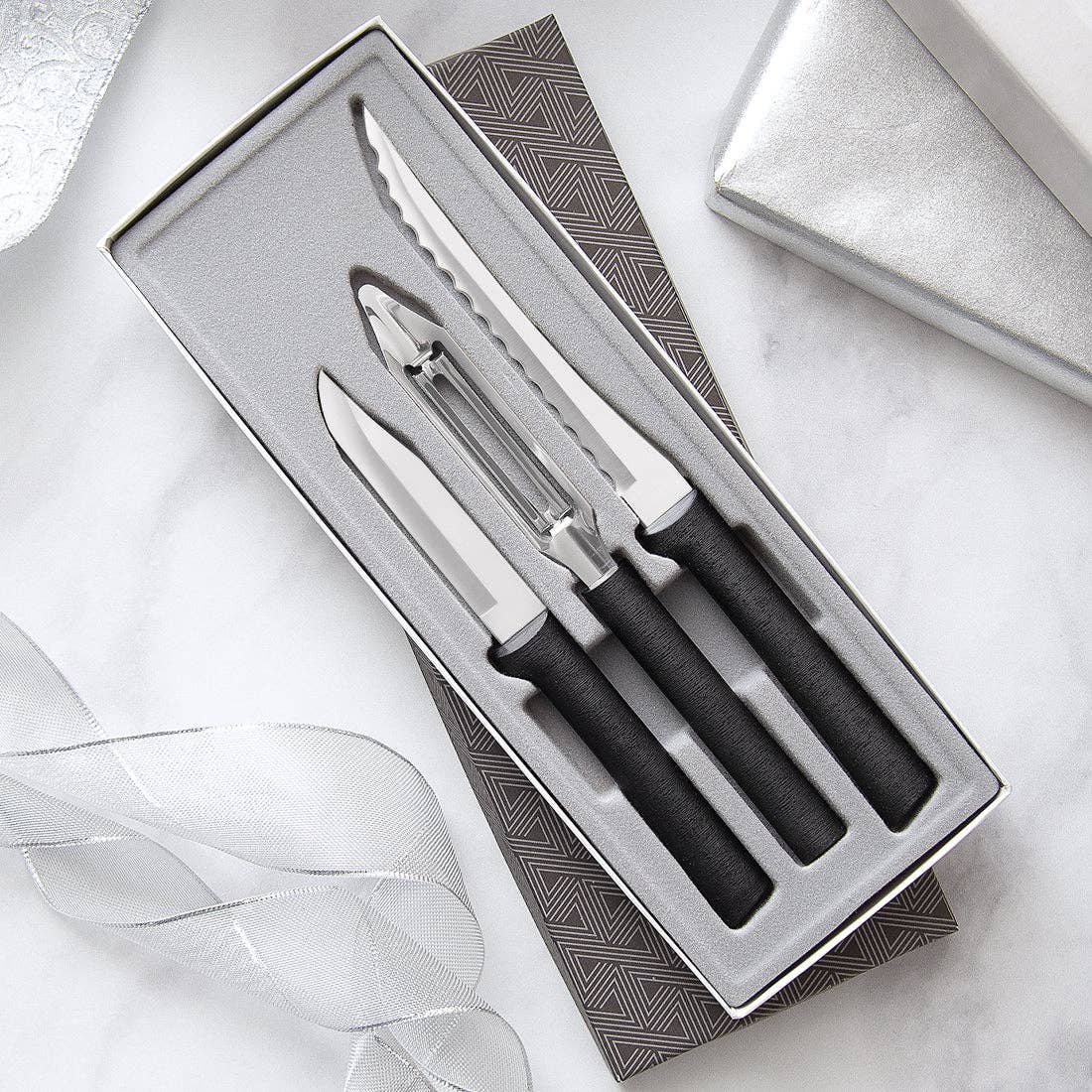 Rada Cutlery - Wholesale Knife Set - Black Peel, Pare & Slice Gift Set0