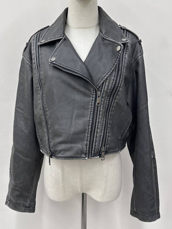 Chaqueta de ecopiel para mujer para venta al por mayor de Kis 2