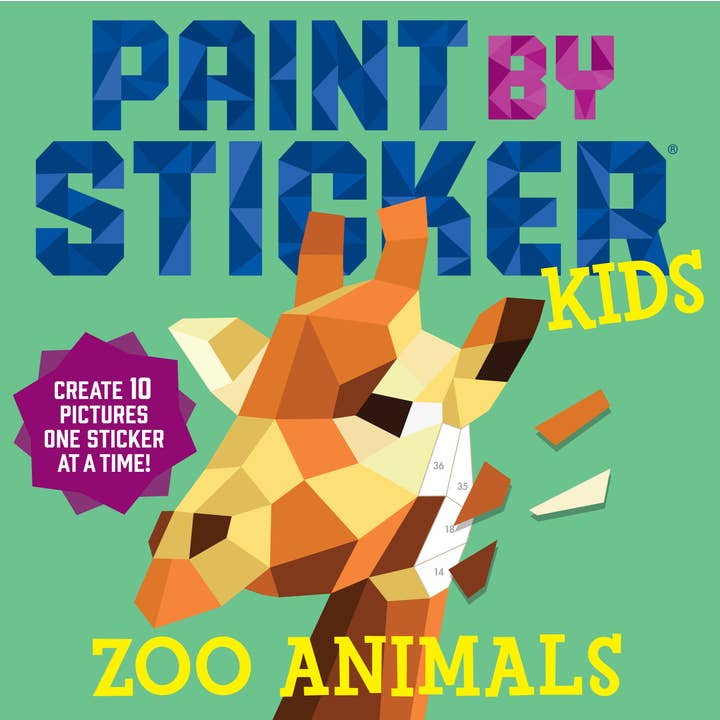 Hachette Book Group - Wholesale Sticker - Kids & Baby - Paint by Sticker Kids: Zoo Animals