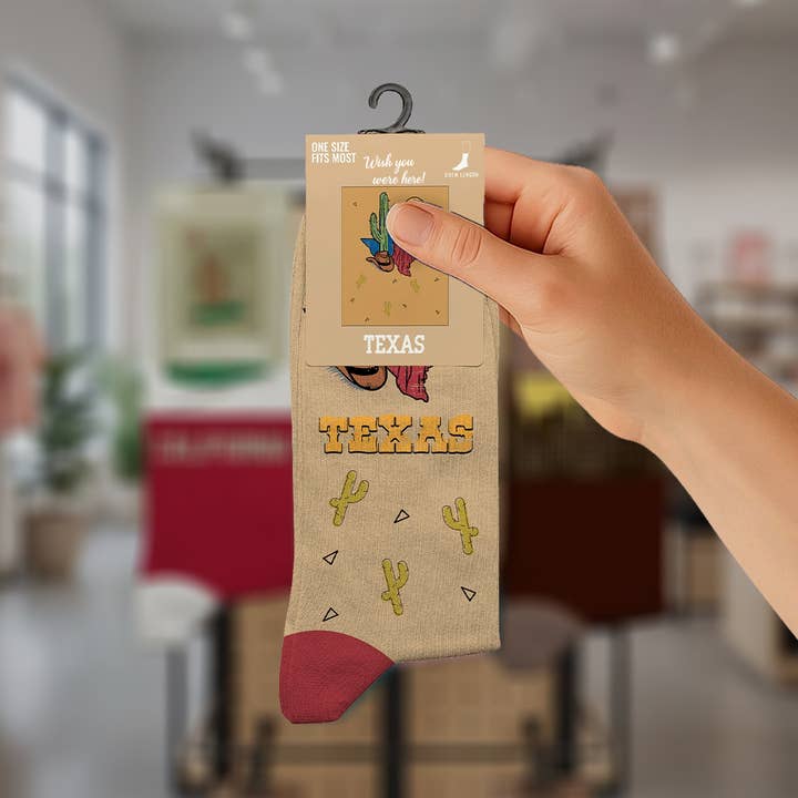 Zachte Unisex City Crew Sokken – Comfort voor Alle Seizoenen - Texas voor wholesale door seeboo