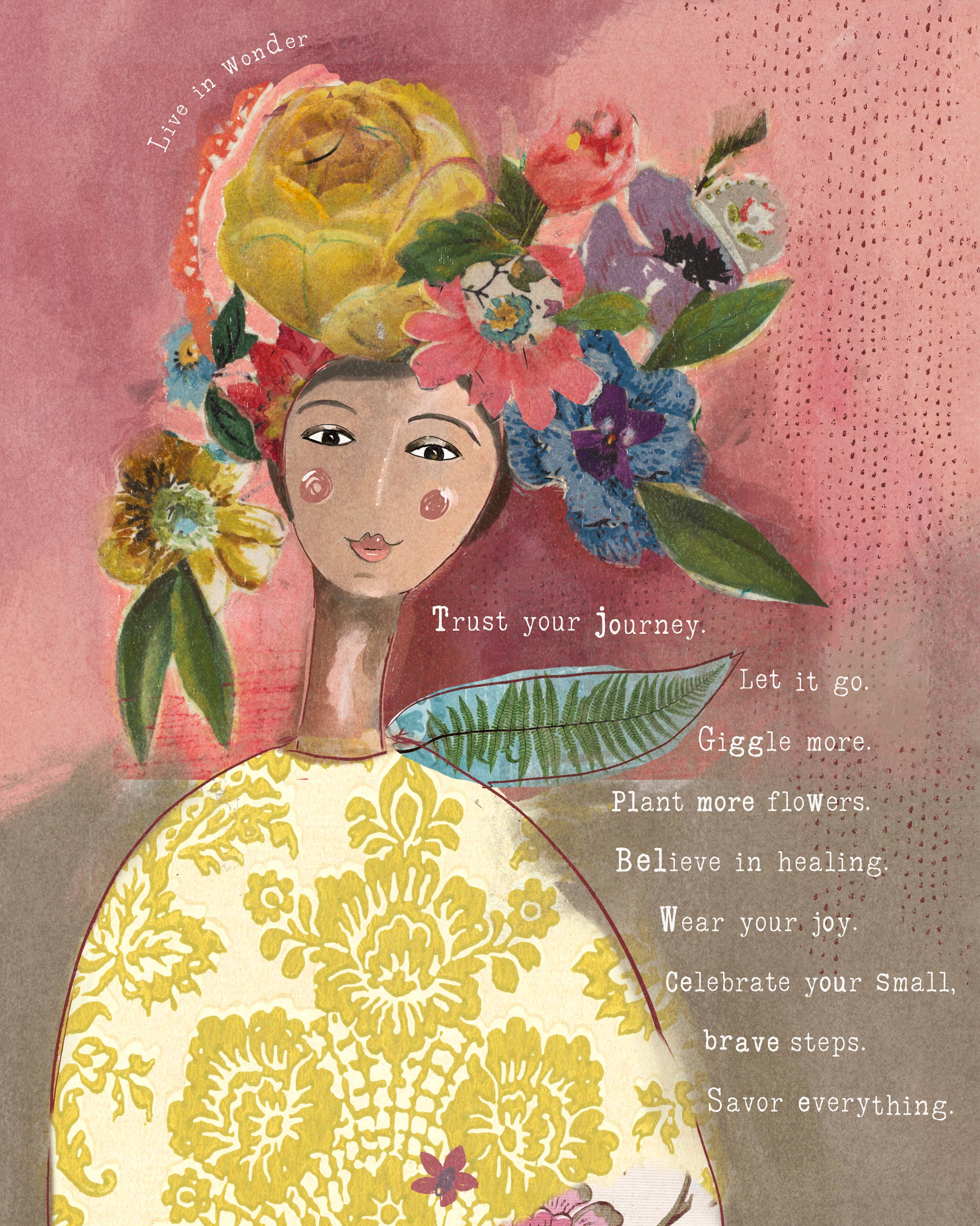 Kelly Rae Roberts - Wholesale Art Print - More Flowers - Print1