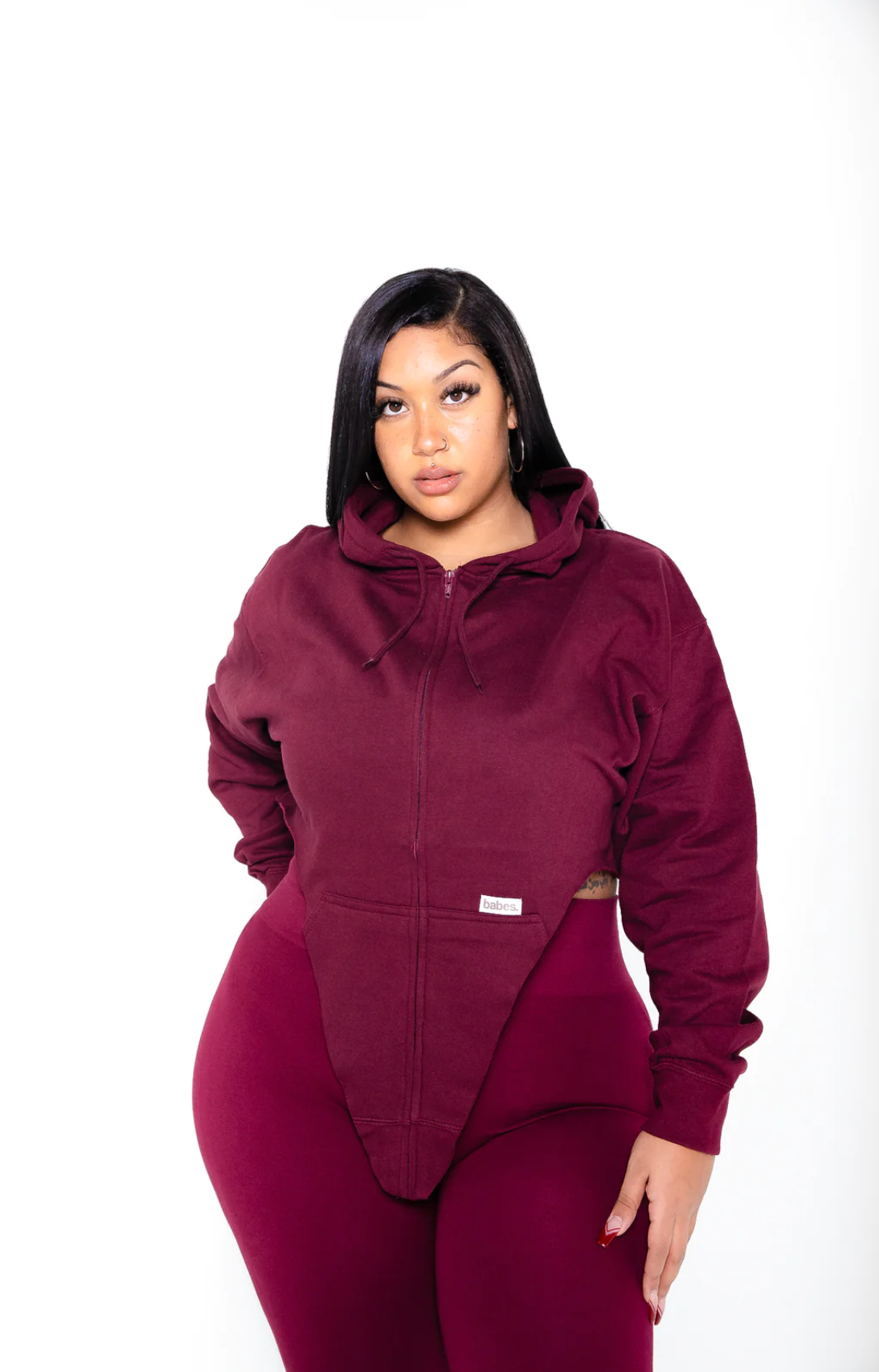 Babes - Wholesale Hoodie - Women's - LA Winter Hoodie (black)11