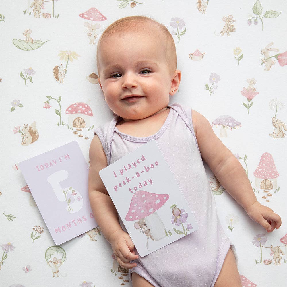 Living Textiles - Wholesale Milestone Art/Keepsake - Kids & Baby - Milestone Cards - Whimsical Wonderland1