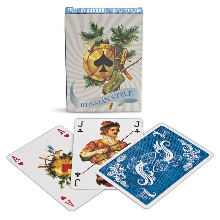 Da Brigh Tarot - Venta al por mayor Baraja de cartas - Baraja de Cartas Estilo Ruso, Azul2
