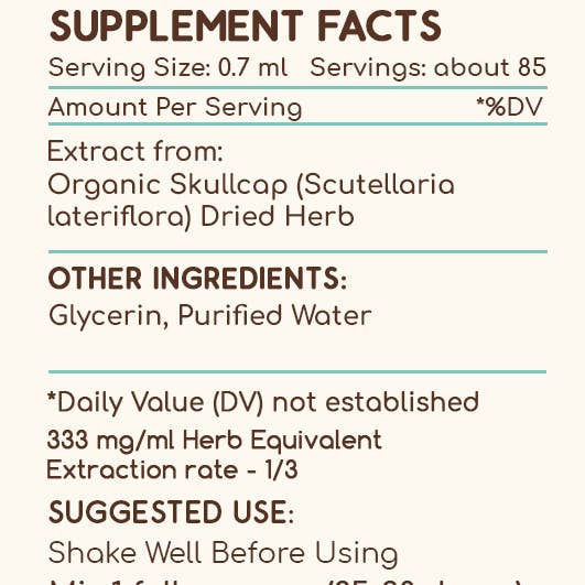 HerbEra – wholesale Tincture – Skullcap Tincture
