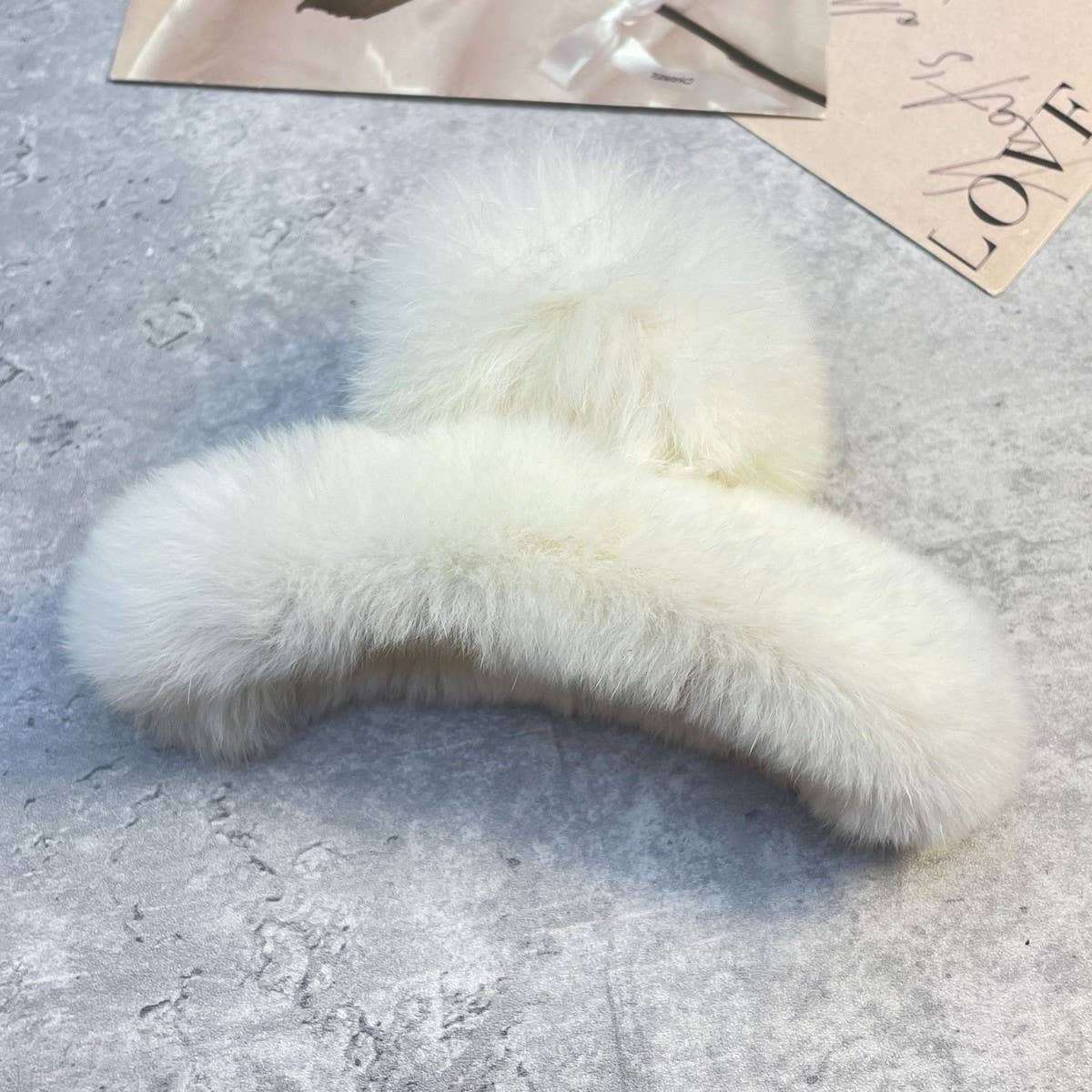 ACCITY - Wholesale Hair Clip - Women's - Rex Rabbit Fur Claws - Elegant Mixed Color Clips_CWASC159171