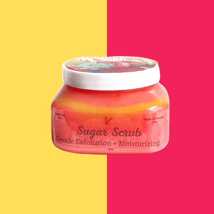 Sugar Scrub- Strawberry Lemonade for wholesale by Kbbodyessentials LLC
