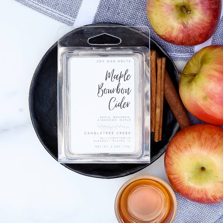 Maple Bourbon Cider vax smälter för wholesale av Candletree Creek