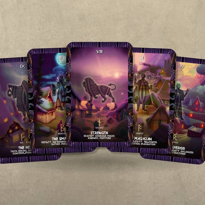 Ibiza Tarot USA - Wholesale Tarot Cards - The Nordic Tarot - Major Arcana - Runes