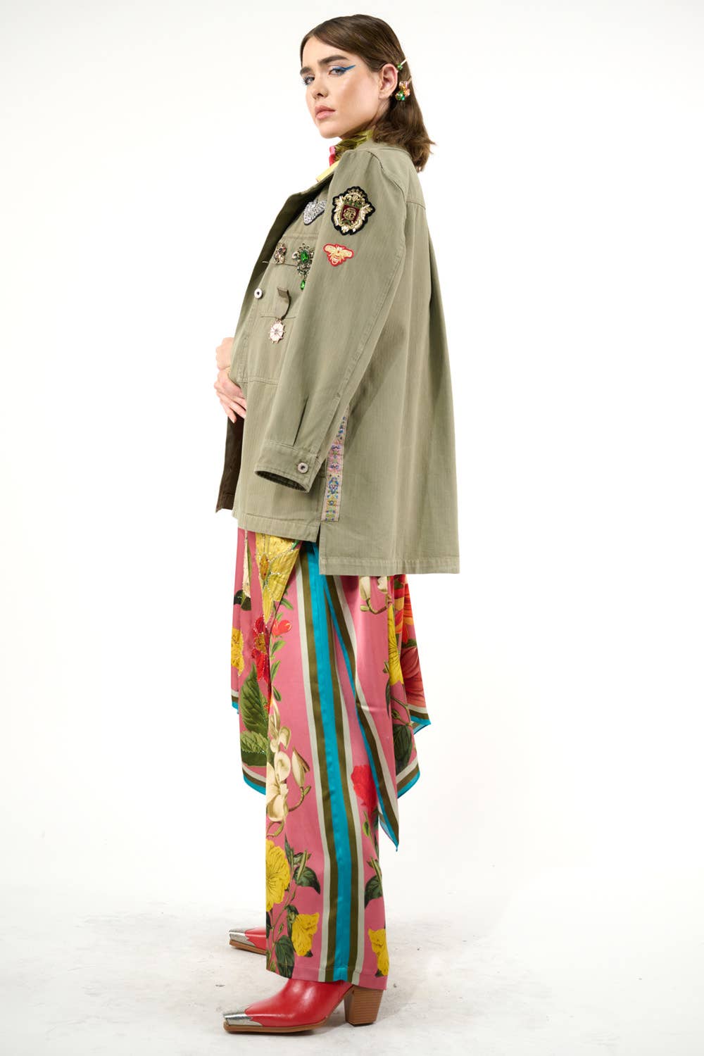 Dusty Rose Floral Mijn Valentijnsbroek voor groothandel op Faire20