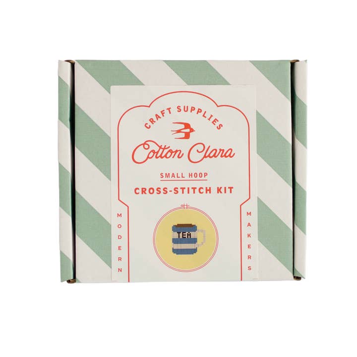 Cotton Clara Craft Kits & Supplies - Wholesale DIY craft kit - Tea Cross Stitch Kit3