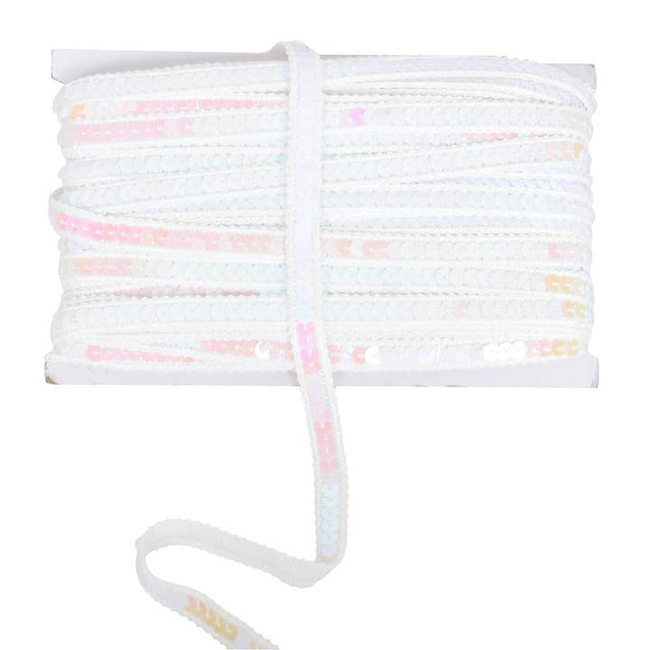 AK Brand - Wholesale Craft supplies - Sequin Trim 0.5 Inch Flat Glitter Sequin Ribbon Bling Fabric3