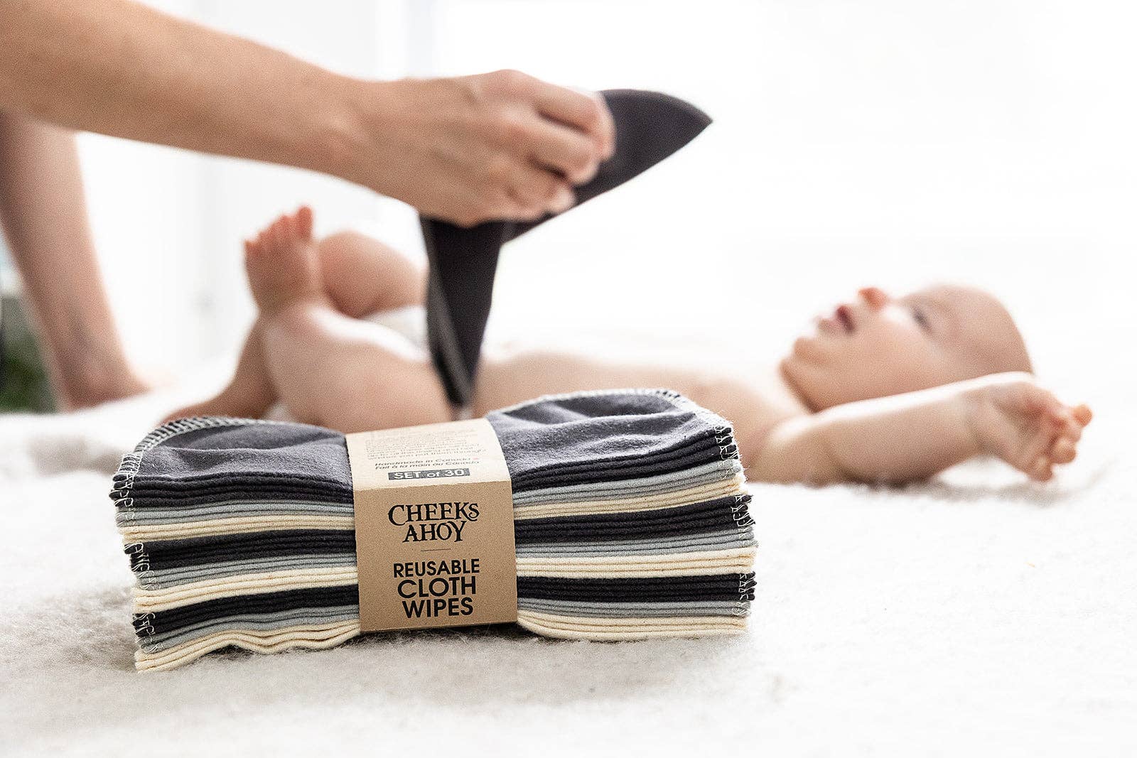 Abundance Naturally Ltd. - Vente Lingettes visage et corps - Joues Ahoy | Lingettes en tissu7