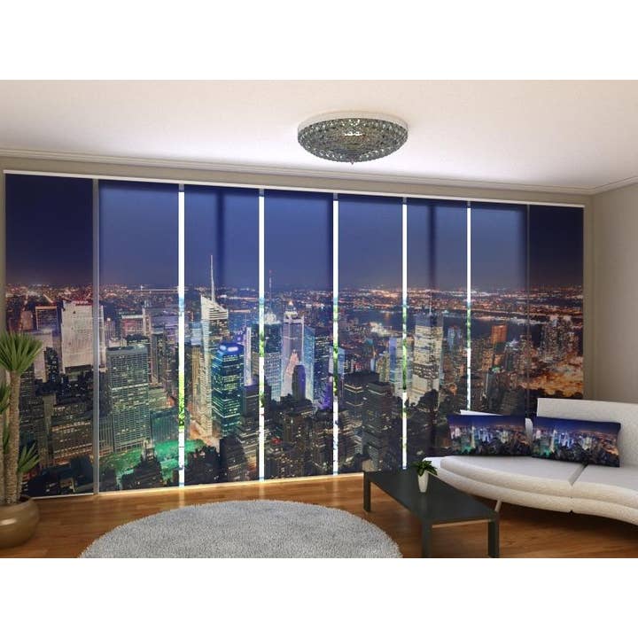 Set di 8 Tende a Pannello Panorama di Times Square per la vendita all'ingrosso da parte di IlyDecor
