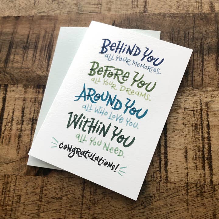 Graduation For Him or Her Greeting Card for wholesale by Inkwood Co