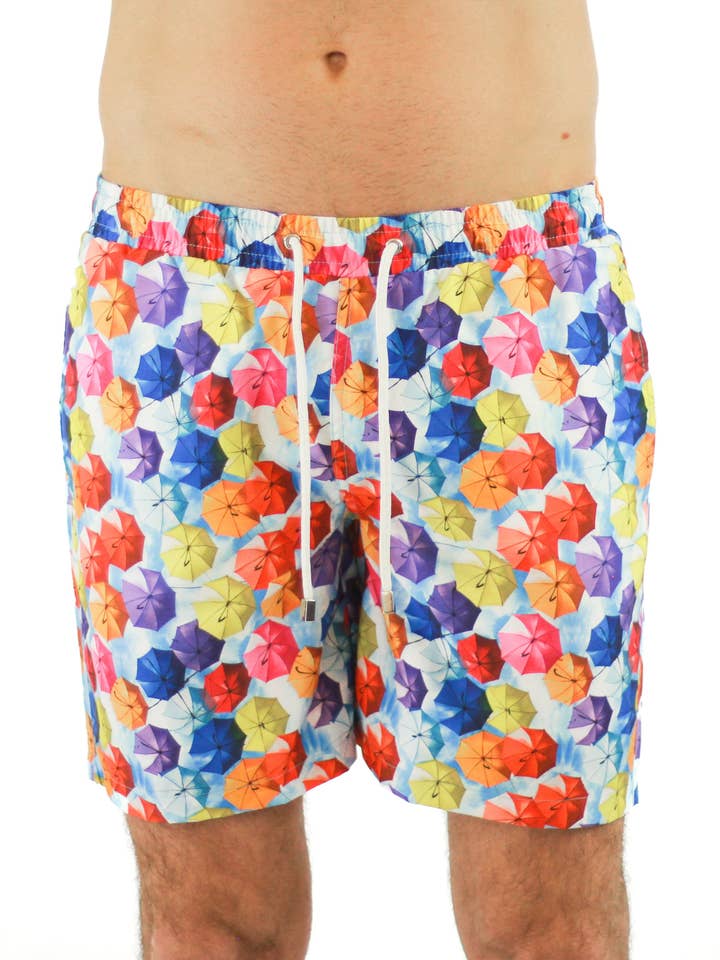 Maillot de bain à motifs arc-en-ciel pour la vente par Luchiano Visconti