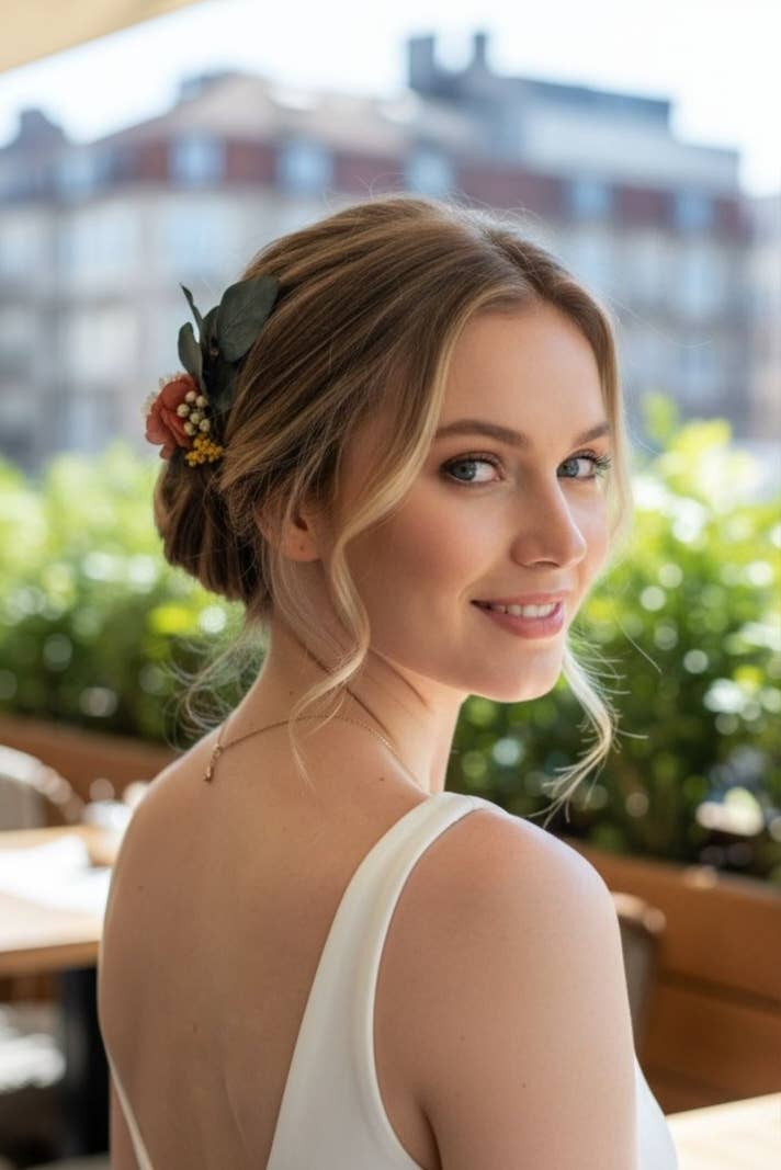 L'atelier du 6 - Wholesale Hair Brush/Comb - Floral comb for bohemian wedding hairstyle.3