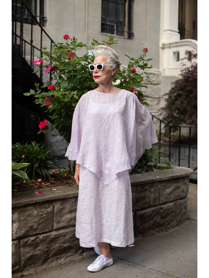 VIKOLINO – Großhandel Poncho – Damen – Leinen-Durchsichtiger (Gaze) Poncho7