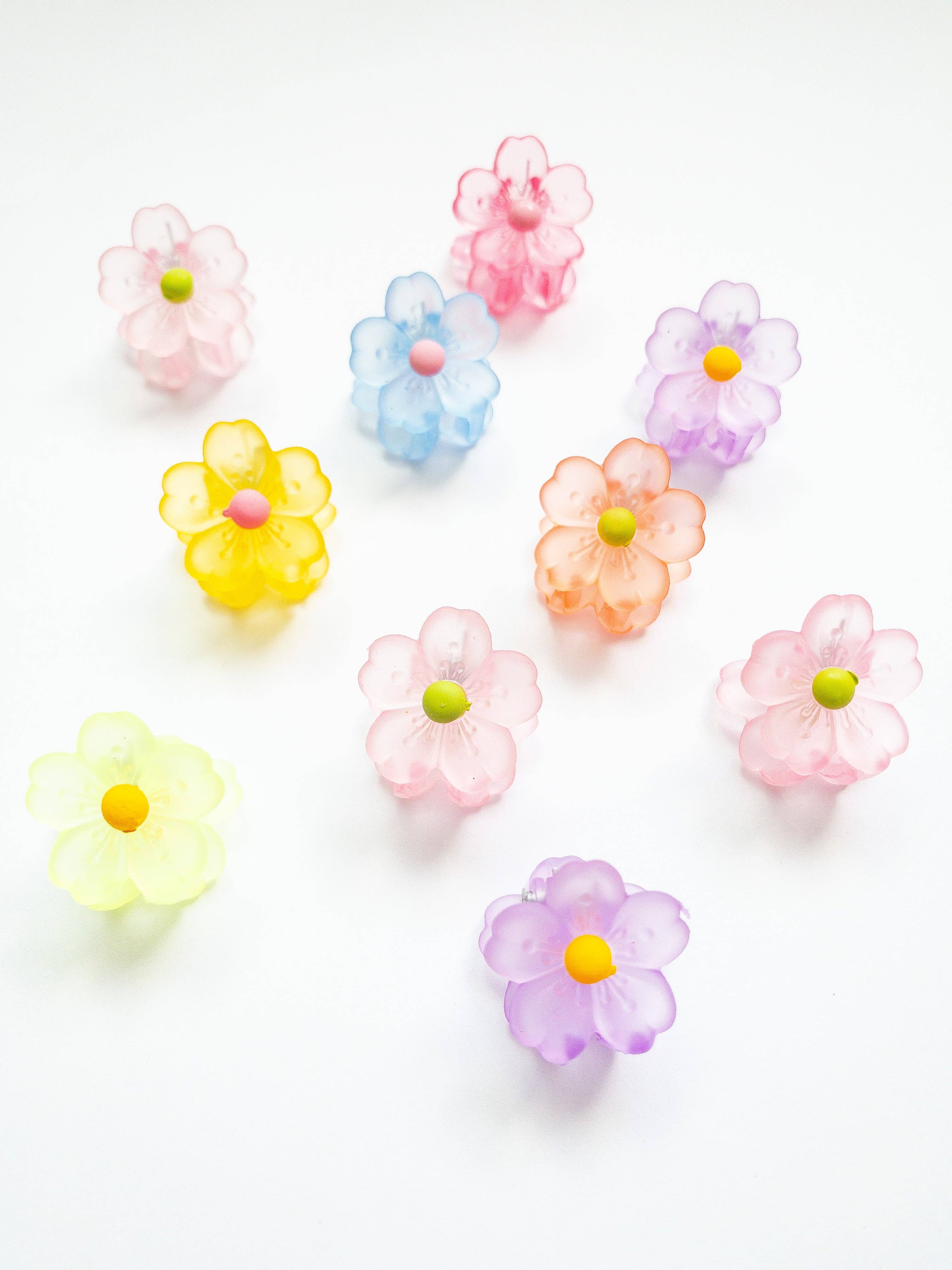 Eggy Cakes - Wholesale Hair Clip - Kids - Sakura Flower Small Hair Claws3