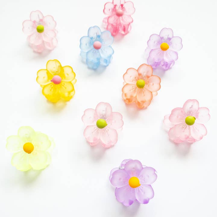 Eggy Cakes - Wholesale Hair Clip - Kids - Sakura Flower Small Hair Claws3