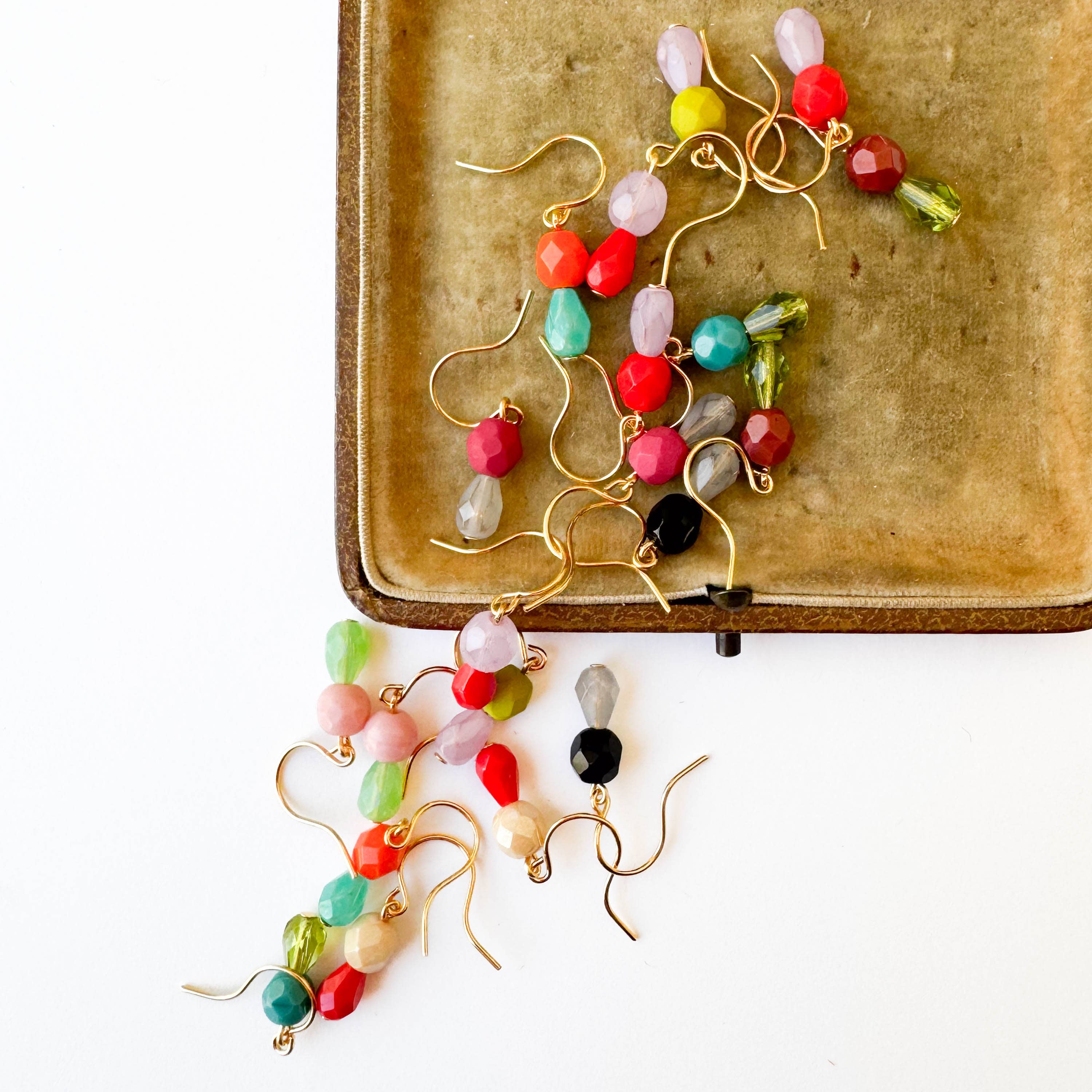 Nest Pretty Things - Wholesale Dangle Earrings - Tiny Earrings Small bead earrings Little color drop earrings15