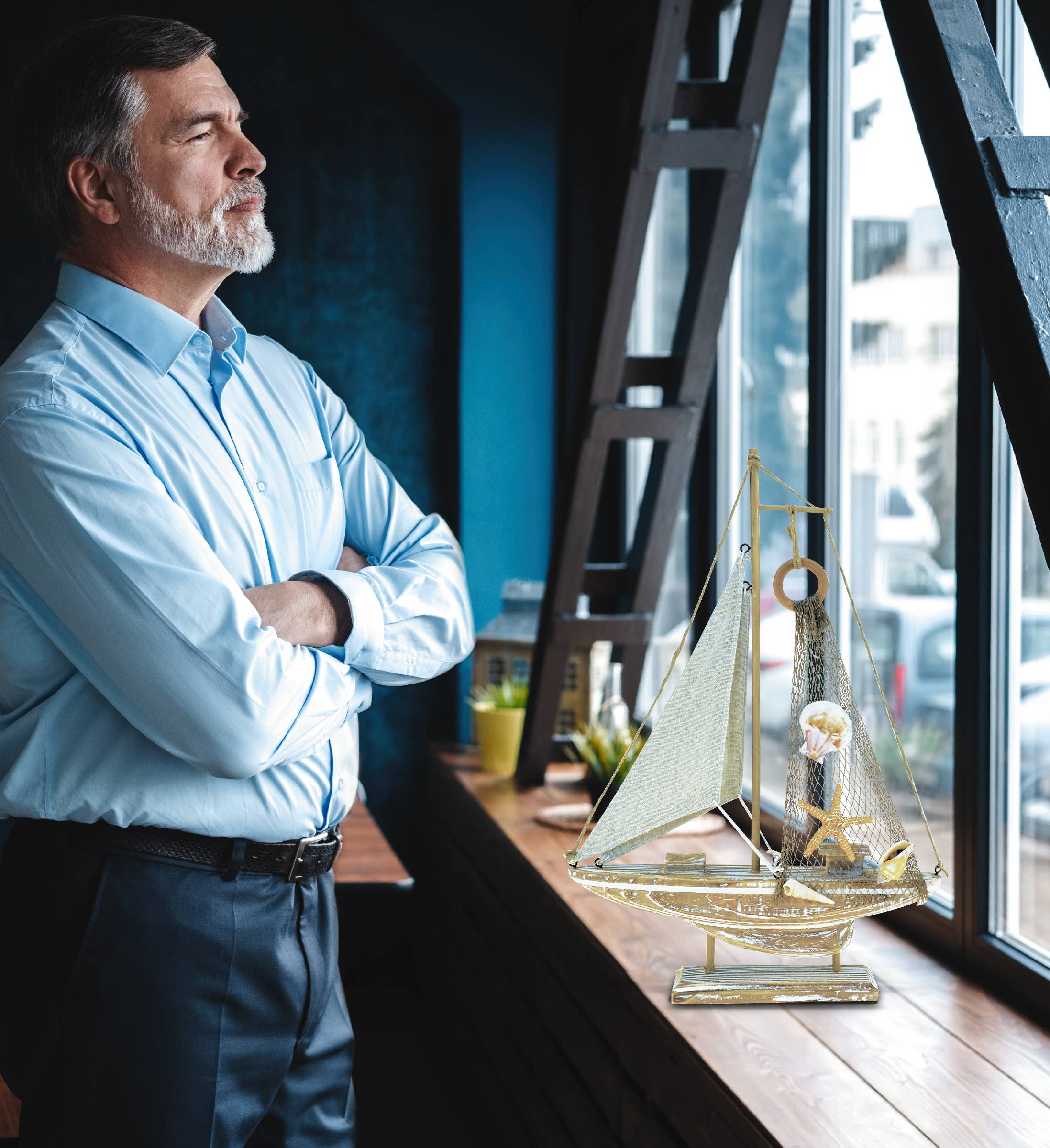 Cota Global - Wholesale Decorative Figurine - Nautical Décor - Baja Haven Sailboat5