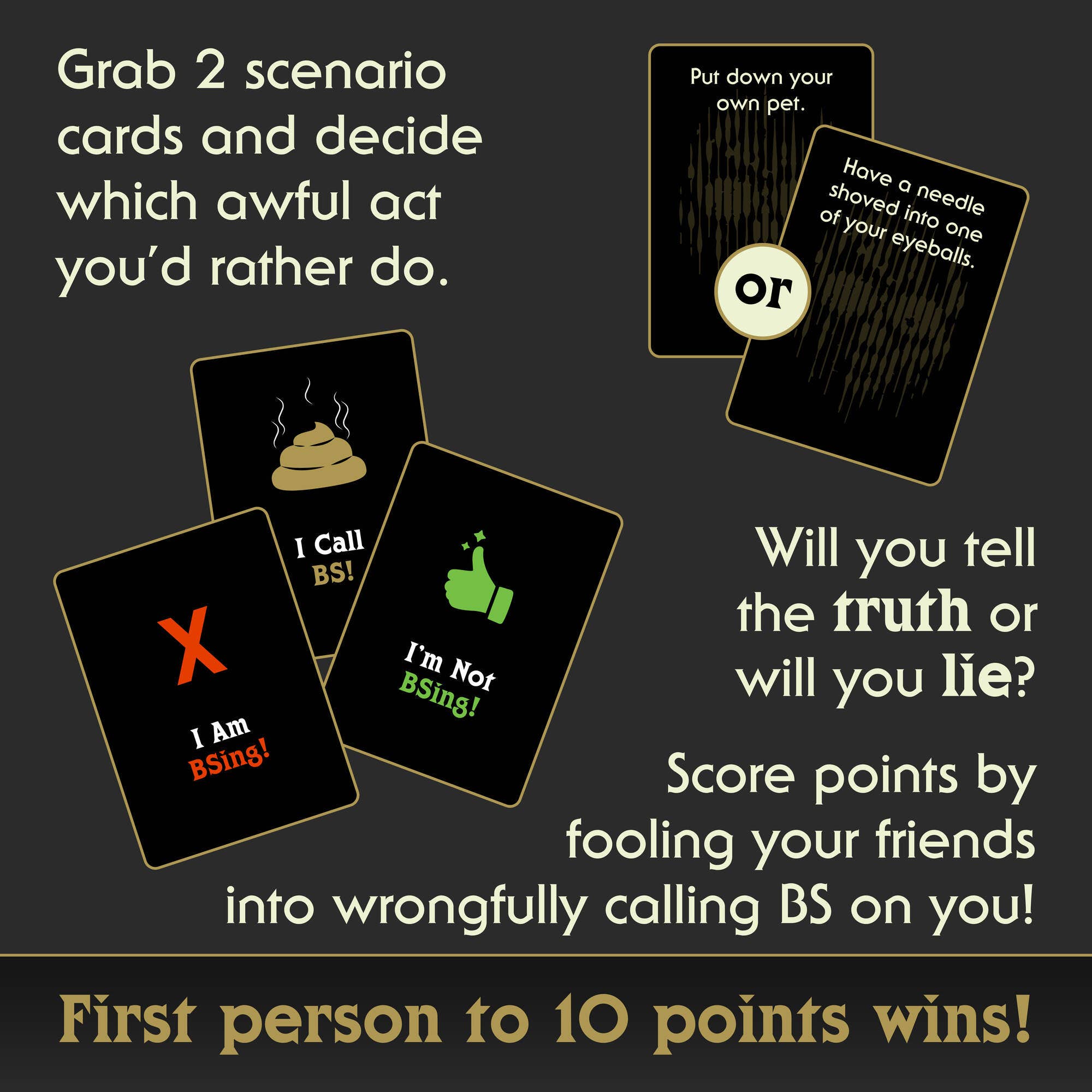 Zombie Ghost Games – wholesale Kortspel – Jag väljer döden Skulle-du-hellre-kortspel (Lyser i mörkret)2