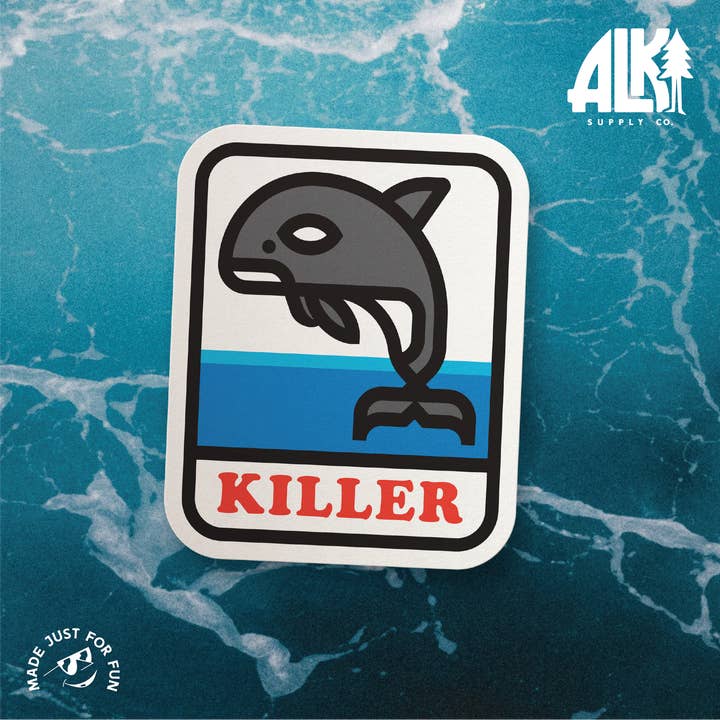 Orca Killer Whale Sticker - PNW Sticker for wholesale by Alki Supply Co.