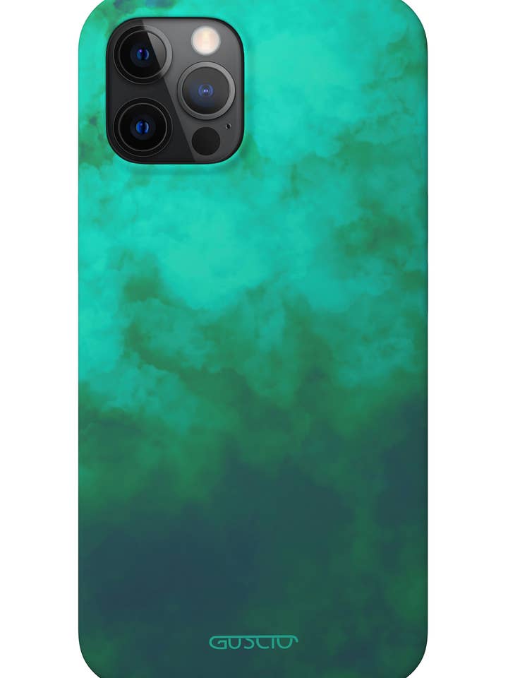 Capa para Apple Soft Touch Emerald Cloud por atacado de GUSCIO