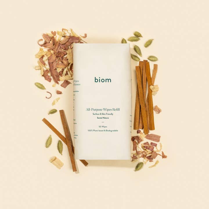 biom - Wholesale Face & Body Wipes - All-Purpose Wipes - Biom Homeâ„¢ Refills - 300 Count (6 Pack)