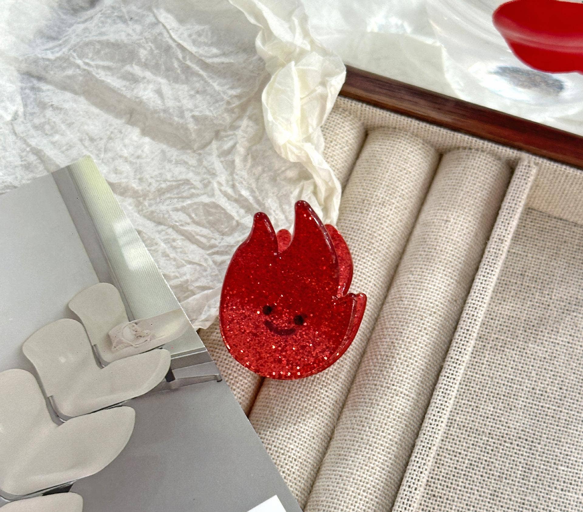 SoapElenGlen – Clips para cabelo - Mulher por atacado – Série de Pequenos Ganchos de Cabelo Nuvem Sol Céu Divertida5