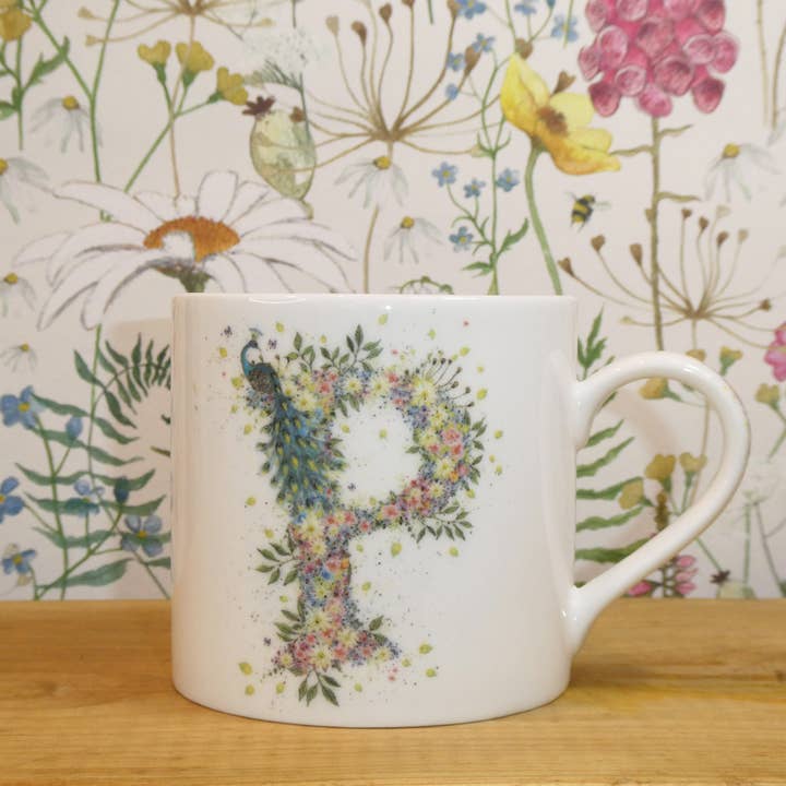 Wild Summer Alfabet Mugg P för wholesale av Cheney Penrose Designs