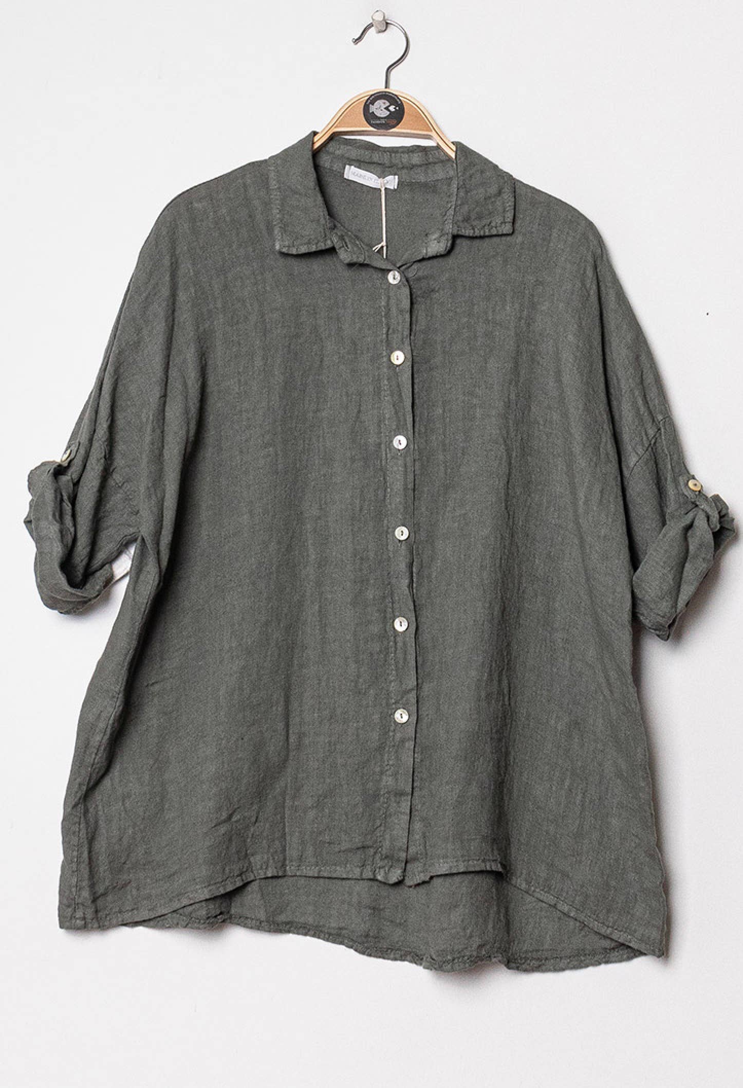 Happy look - Wholesale Button Down Shirt - Women's - Loose linen shirt 6