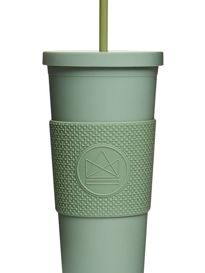 Neon Kactus Double Walled Straw Cup - Happy Camper 22oz for wholesale by Neon Kactus