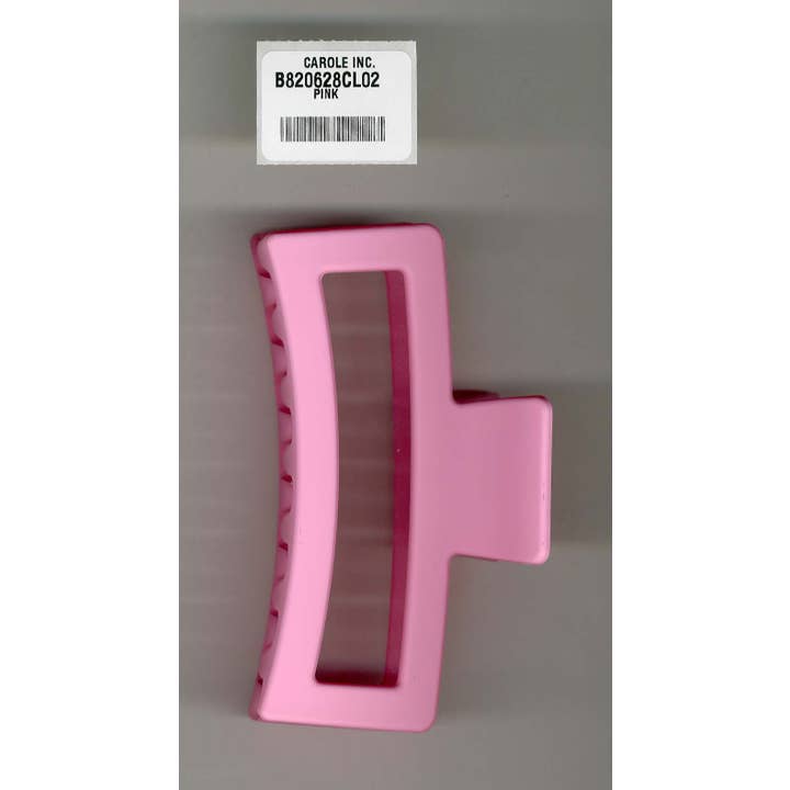 Carole Inc. - Wholesale Hair Clip - Women's - 1pc Large Rectangle Matte Hair Claw