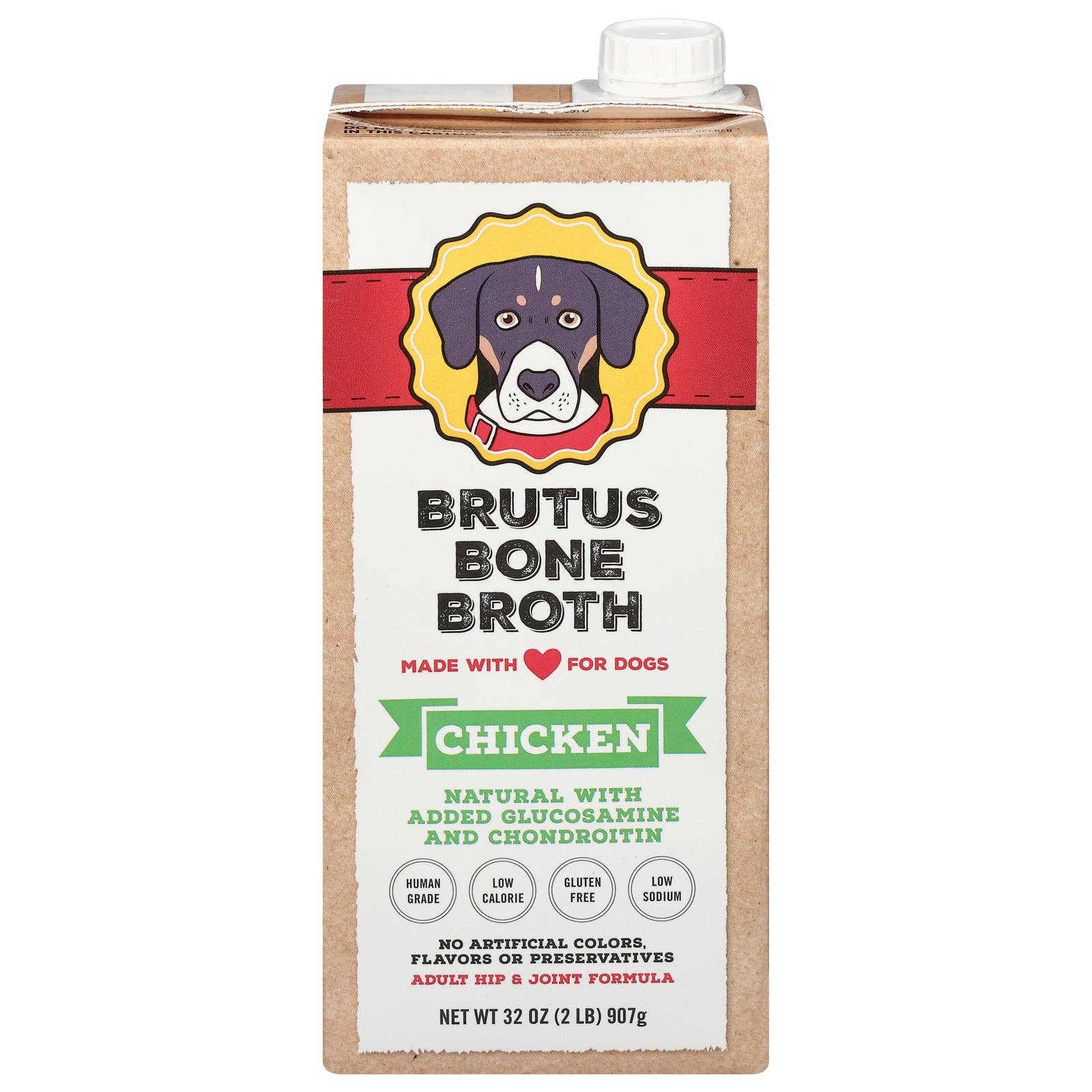 Everyday Supply Co - Wholesale Pet Food - Dog - Brutus Broth - Bone Broth Chicken - CS of 6-32 FZ0