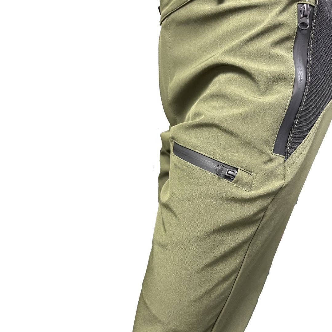 X5CAPE - Vente Pantalon – homme - Pantalon de trail VTT X5CAPE Rebellion - Vert Kaki SUR MESURE4