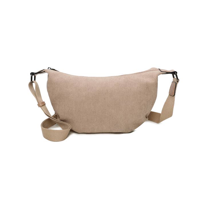 INES DELAURE - Wholesale Shoulder Bag - Women's - Corduroy shoulder bag, lightweight and practical (Copy)6