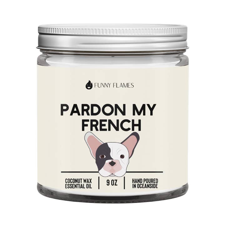 Pardon My French for wholesale by Funny Flames Candle Co - Les Creme